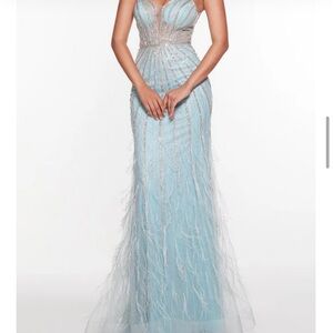 Bring the magic and beauty to prom in this b darling long fitted prom dress.